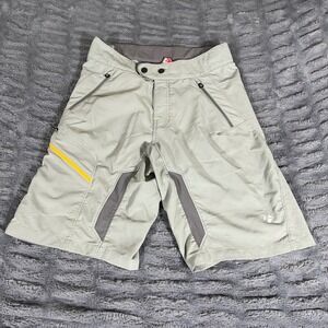 Bontrager Evoke Mountain Bike Shorts Gray Mens US Small 11513 MTB Cycling Trail